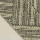 Light Beige Vertical-Stripe Rib Knit, Polyester — photo 2