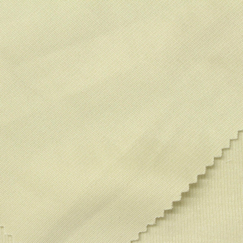 Brushed Polyester Viscose Stretch Rib Knit Fabric, 250 gsm, 165 cm — Yellow