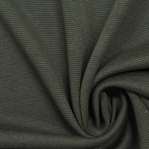 Viscose Nylon Stretch Ponte Knit Fabric, 198 gsm, 152 cm — Khaki