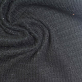 Brushed Polyester Stretch Waffle Knit Fabric, 200 gsm, 160 cm — Grey — photo 2
