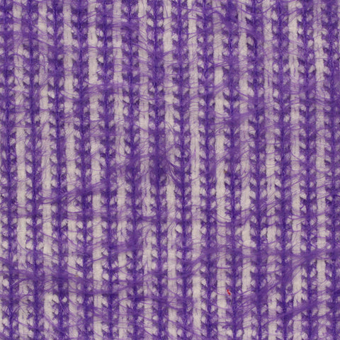 Purple Vertical-Stripe Chenille, Poly-Nylon