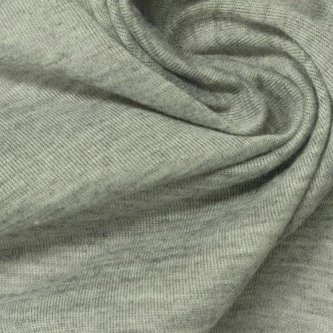 Light Grey Marl Jersey Knit, Cotton-Poly, 130 gsm, 160 cm, ref EF-247372