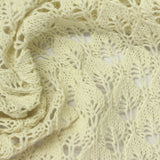 Cream Openwork-Leaf Chunky Knit, Poly-Cotton — photo 2