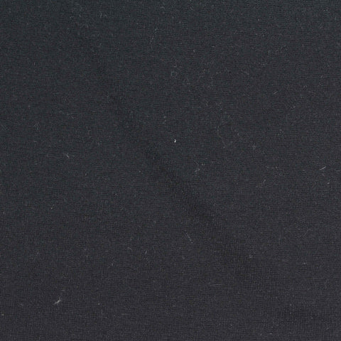Viscose Nylon Stretch Ponte Knit Fabric, 320 gsm, 155 cm — Black, ref EF-278192