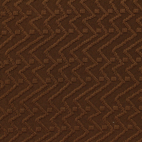Brown Tone-on-Tone Zigzag Jacquard, Polyester