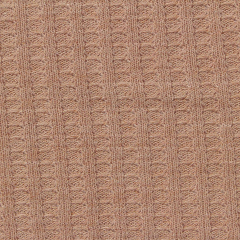 Beige Textured Waffle Knit, Polyester