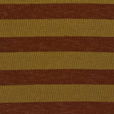 Brown Vertical-Stripe Rib Knit, Poly-Viscose — photo 2