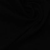 Cotton Polyester Jersey Knit Fabric, 135 gsm, 170 cm — Black — photo 2