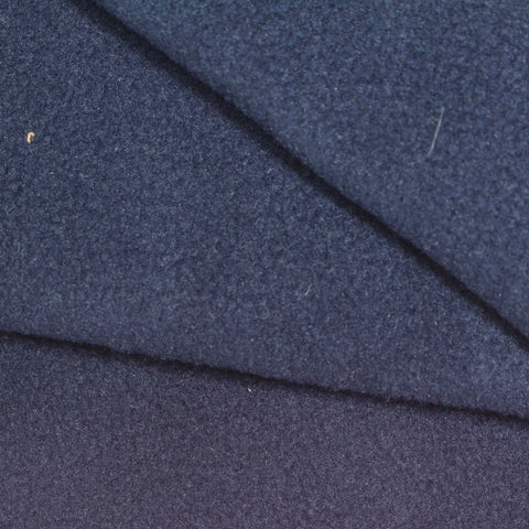100% Polyester Fleece Fabric, 256 gsm, 175 cm — Navy