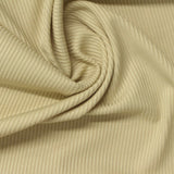 Polyester Stretch Rib Knit Fabric, 190 gsm, 157 cm — Beige — photo 2