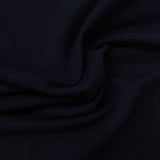 Dark Blue Check French Terry, Cotton-Poly — photo 2