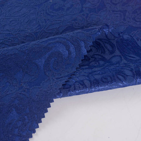 Blue Tone-on-Tone Jacquard, Cotton-Poly, 189 gsm