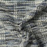 Heathered Blue Marl Chunky Knit, Poly-Cotton — photo 2