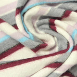 Off-White Horizontal-Stripe Chunky Knit, Poly-Viscose — photo 2