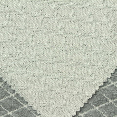 Grey Diamond Interlock Knit, Polyester