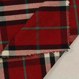 Red Plaid Woven, Poly-Cotton — photo 2