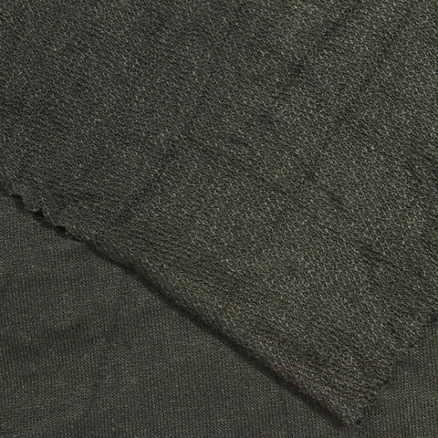 Dark Green Marl French Terry, Viscose, 250 gsm