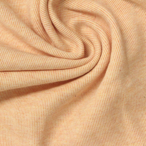 Cotton Stretch Interlock Knit Fabric, 310 gsm, 160 cm — Orange