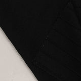 Polyester Stretch Knit Fabric, 310 gsm, 153 cm — Black — photo 2
