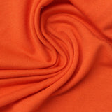 Polyester Viscose Stretch French Terry Fabric, 240 gsm, 160 cm — Orange — photo 2