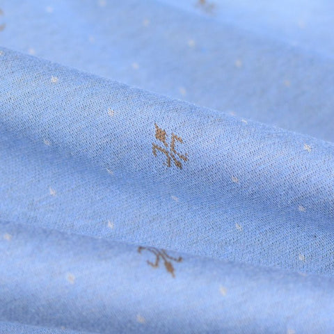 Light Blue Dots Jacquard, Poly-Viscose
