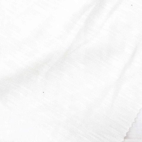 Slub Polyester Viscose Jersey Knit Fabric, 109 gsm, 155 cm — White