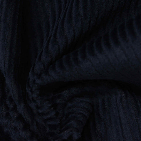100% Cotton Corduroy Fabric, 281 gsm, 150 cm — Navy