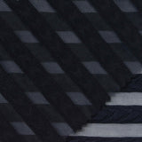 Navy Horizontal-Stripe Jacquard, Polyester — photo 2