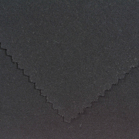 Viscose Polyester Stretch Ponte Knit Fabric, 350 gsm, 150 cm — Grey