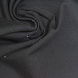 Brushed Polyester Stretch Sateen Fabric, 210 gsm — Black — photo 2