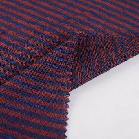 Dark Blue Marl Knit, Viscose-Poly