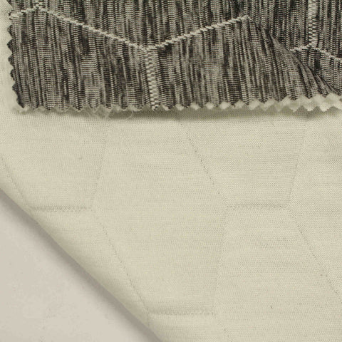 Light Grey Geometric-Hexagon Jacquard, Polyester
