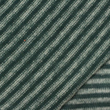Dark Green Horizontal-Stripe Chunky Knit, Polyester — photo 2