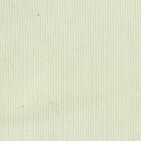 Cotton Stretch Rib Knit Fabric, 440 gsm, 130 cm — White