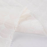 White Tone-on-Tone Circle Jacquard, Polyester — photo 2