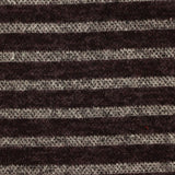 Dark Brown Horizontal-Stripe Knit, Poly-Viscose — photo 2