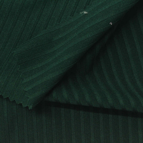 Dark Green Rib Knit, Polyester