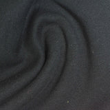 Cotton Polyester French Terry Fabric, 270 gsm, 165 cm — Black — photo 2