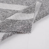 Light Grey Marl Rib Knit, Polyester — photo 2