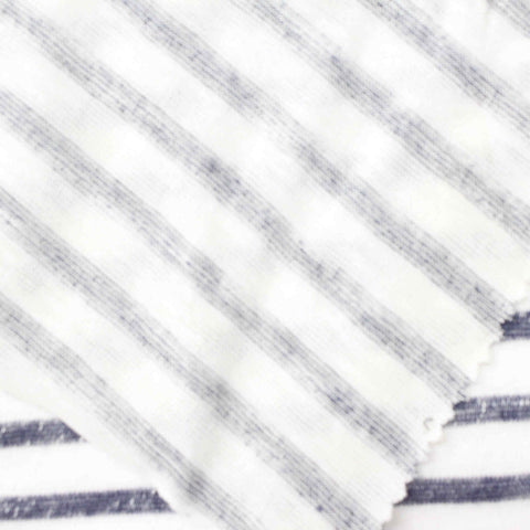 White Marl Jersey Knit, Polyester, 170 gsm