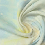 Light Blue Abstract French Terry, Poly-Viscose — photo 2