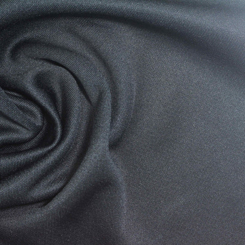 Washed Modal Polyester Stretch Knit Fabric, 270 gsm, 167 cm — Navy