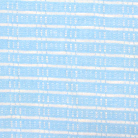 White Horizontal-Stripe Chunky Knit, Poly-Viscose, 135 gsm