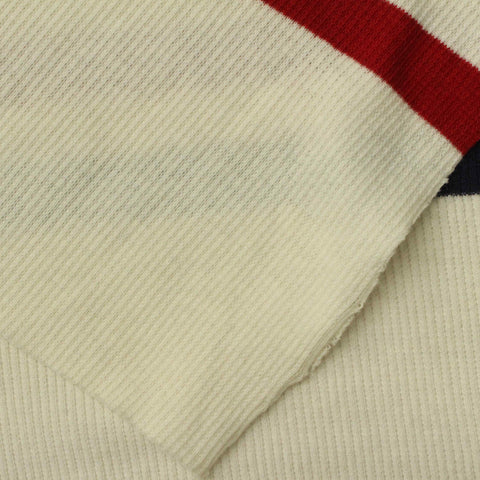 Red Horizontal-Stripe Rib Knit, 210 gsm