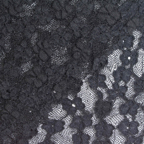 Black Leaf Lace, Nylon-Cotton