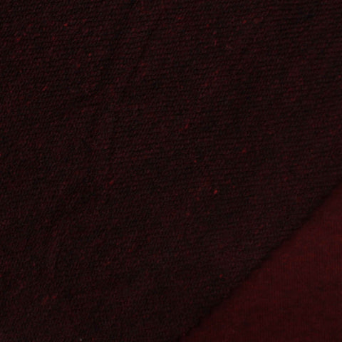Cotton Polyester French Terry Fabric, 320 gsm, 170 cm — Red