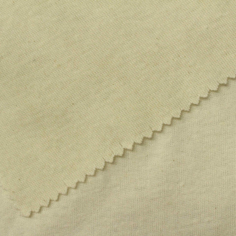 Polyester Cotton Rib Knit Fabric, 137 gsm, 160 cm — Yellow