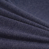 Dark Blue Heathered-Marl Chunky Knit, Poly-Cotton — photo 2
