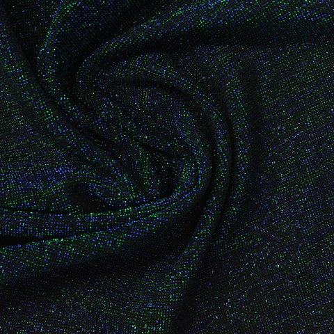 Green Marl Knit, Nylon-Metallic