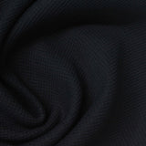 Brushed Polyester Stretch Chunky Knit Fabric, 280 gsm, 160 cm — Black — photo 2
